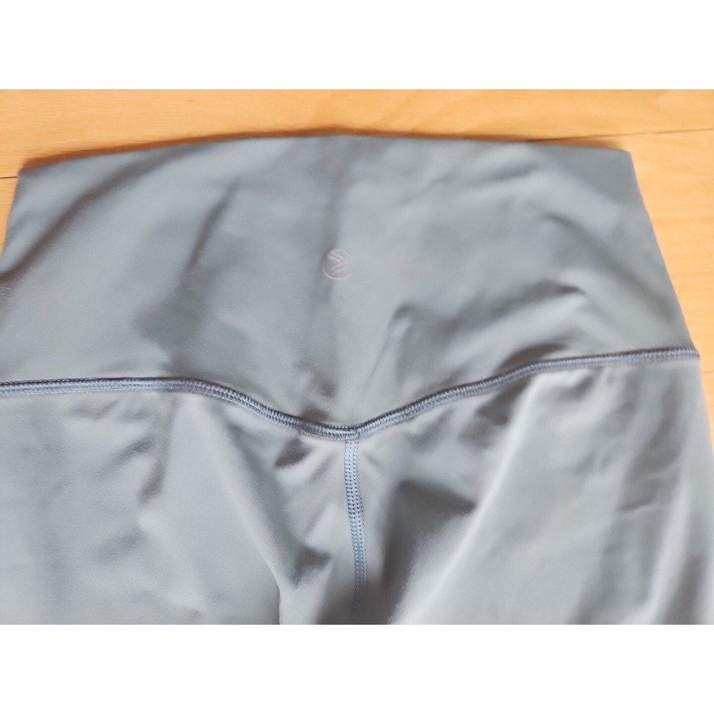 SAVVI Womens High Waisted Active Leggings Slate Blue 24" Medium - Picture 6 of 7